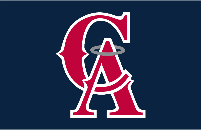 California Angels 1993-1996 Cap Logo fabric transfer